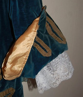 Colonial Style Overcoat Left Sleeve After Alteration