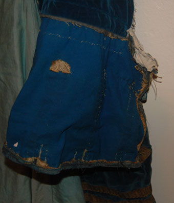 Colonial Style Overcoat Left Sleeve Before Alteration