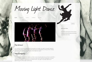 Moving Light Dance Website Preview