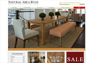 Natural Area Rugs Website Preview