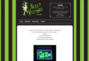 The Wicked Wardrobe Website Preview